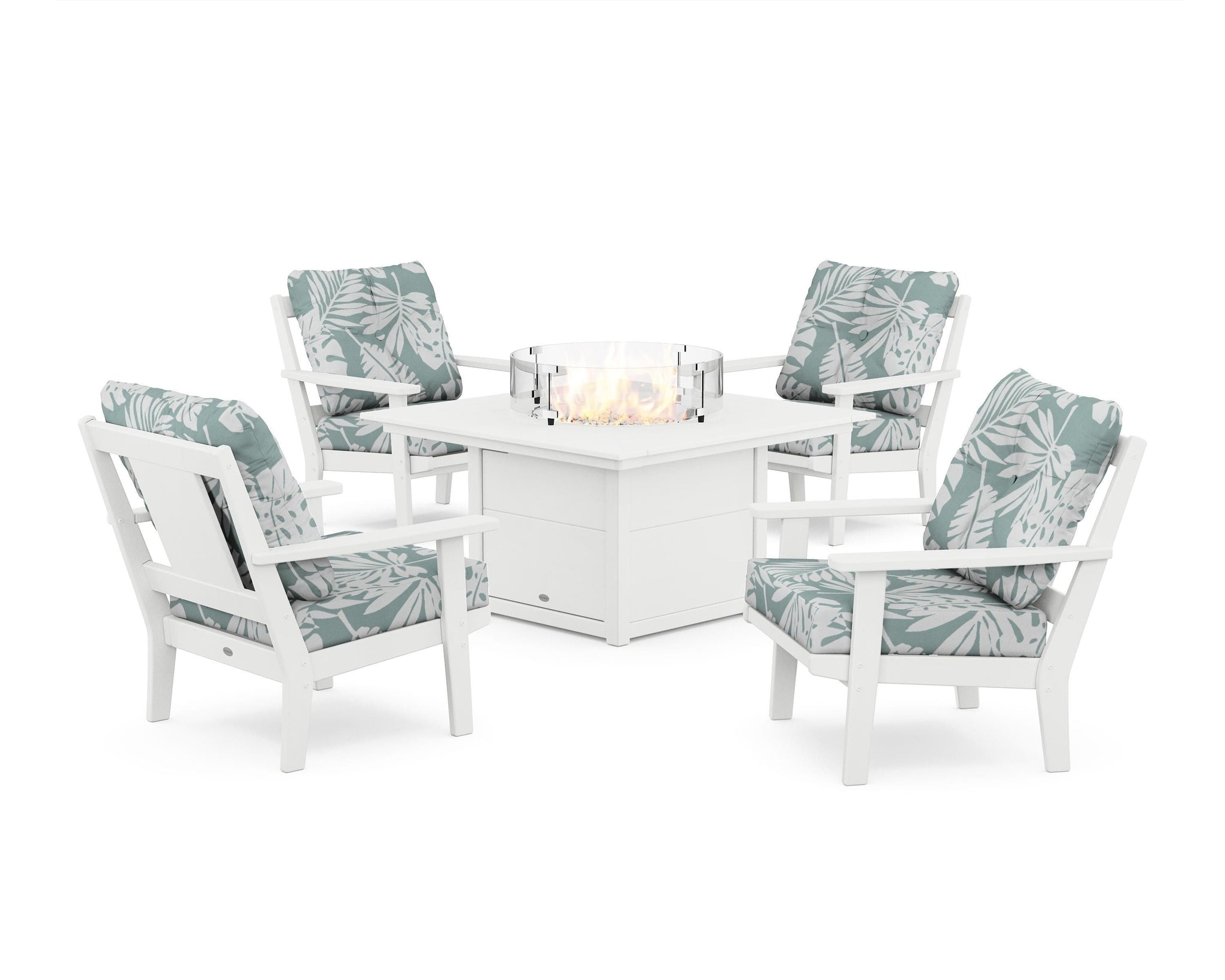 Prairie 5-Piece Deep Seating Set with Fire Pit Table