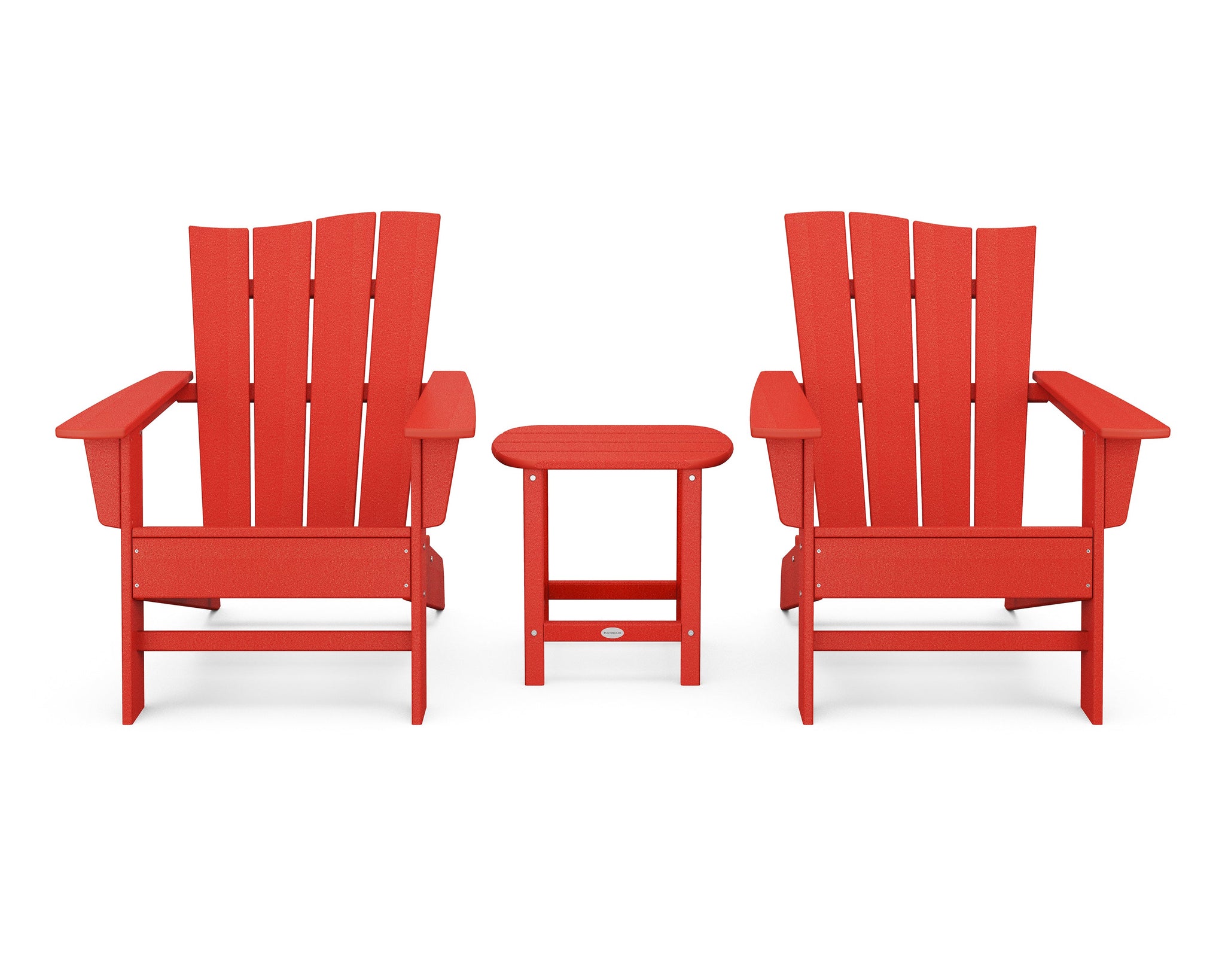 Wave 3-Piece Adirondack Chair Set