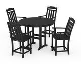 Cottage 5-Piece Round Farmhouse Counter Set