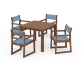 EDGE Sling Arm Chair 5-Piece Parsons Dining Set