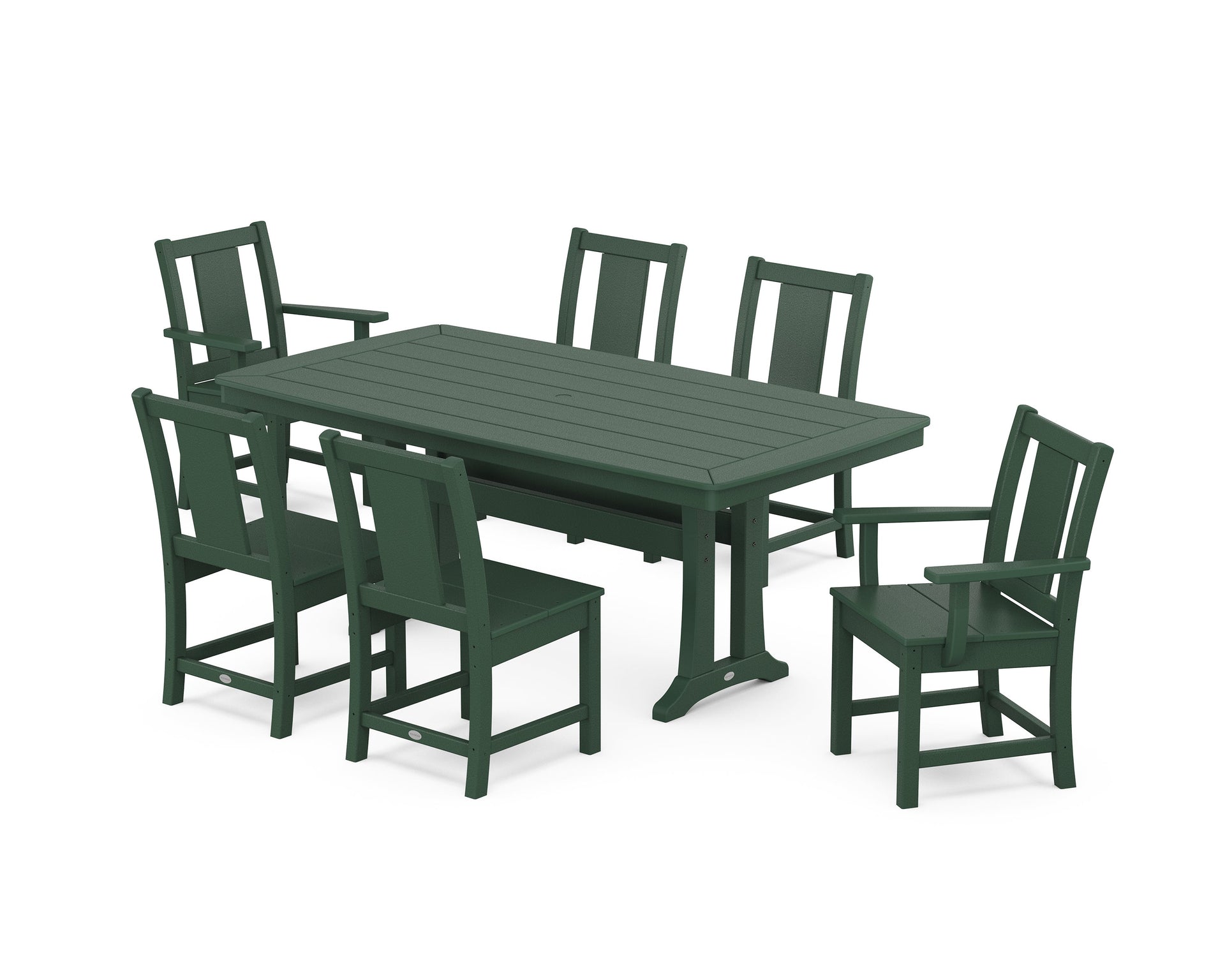 Prairie 7-Piece Dining Set with Trestle Legs