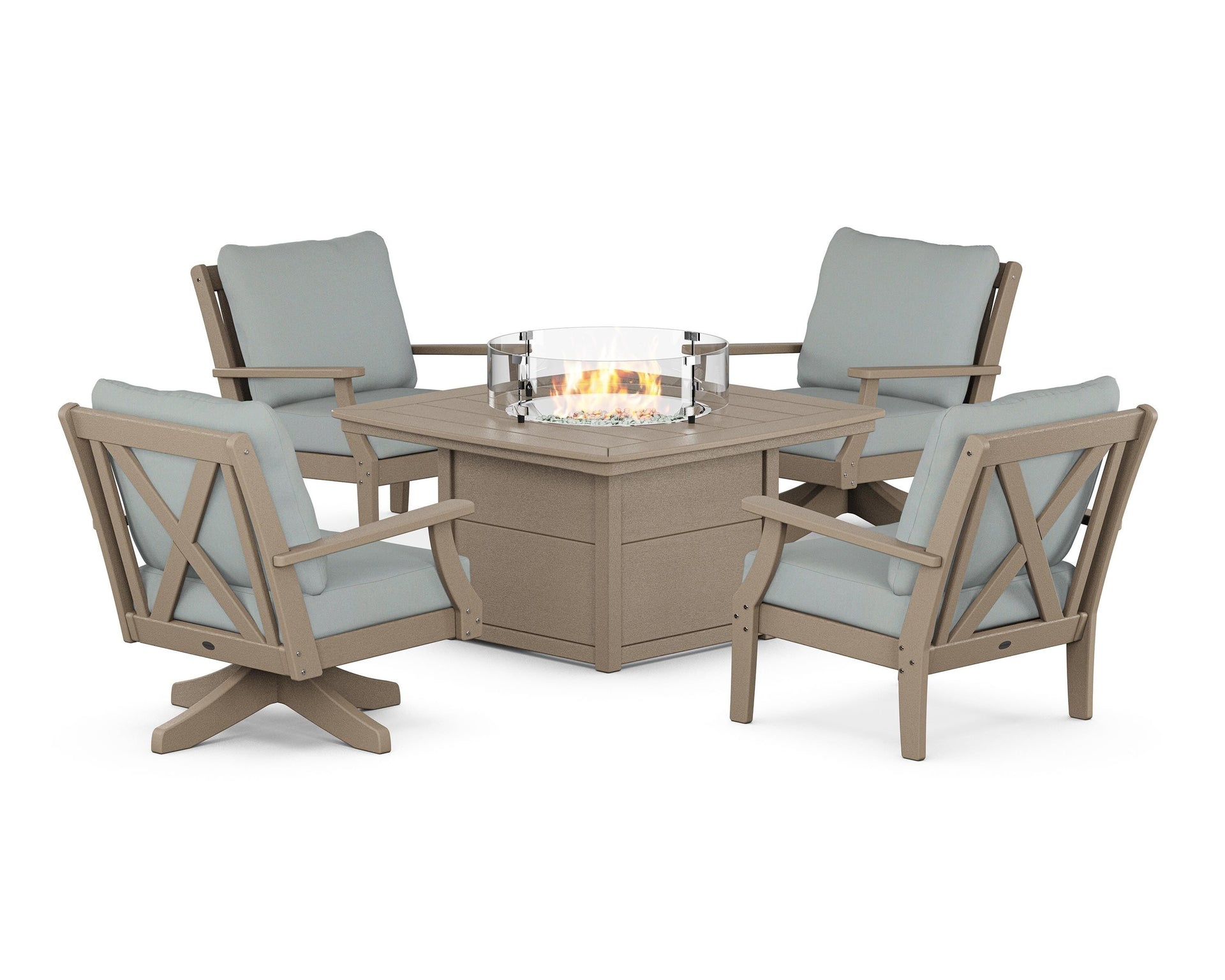 Braxton 5-Piece Deep Seating Set with Fire Table