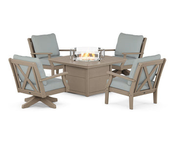 Braxton 5-Piece Deep Seating Set with Fire Table