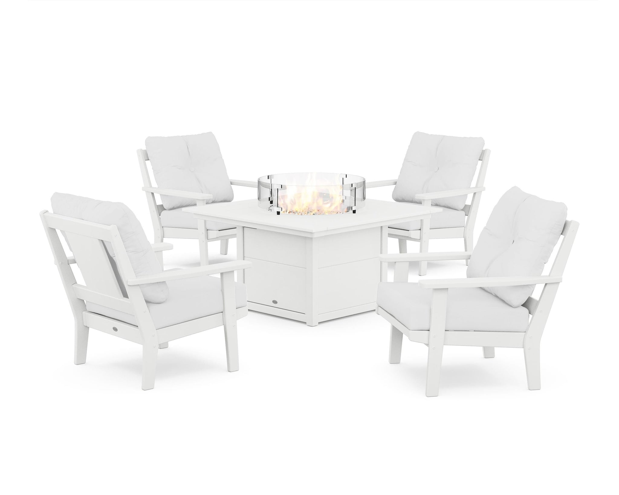 Prairie 5-Piece Deep Seating Set with Fire Pit Table