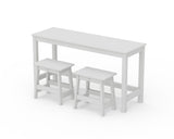Modern Studio Stool 3-Piece Balcony Set