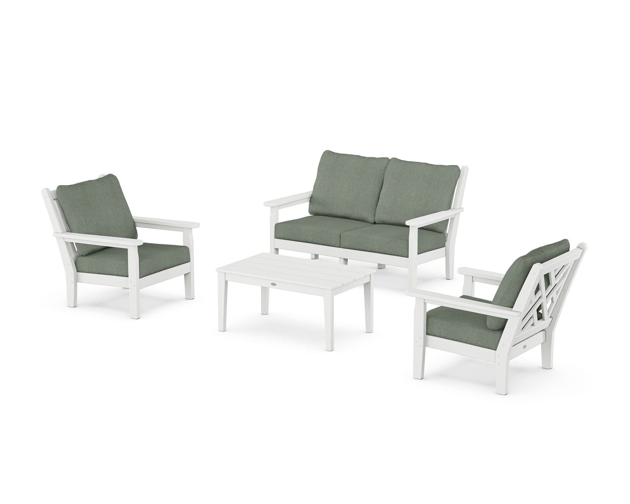 Chippendale 4-Piece Deep Seating Set with Loveseat