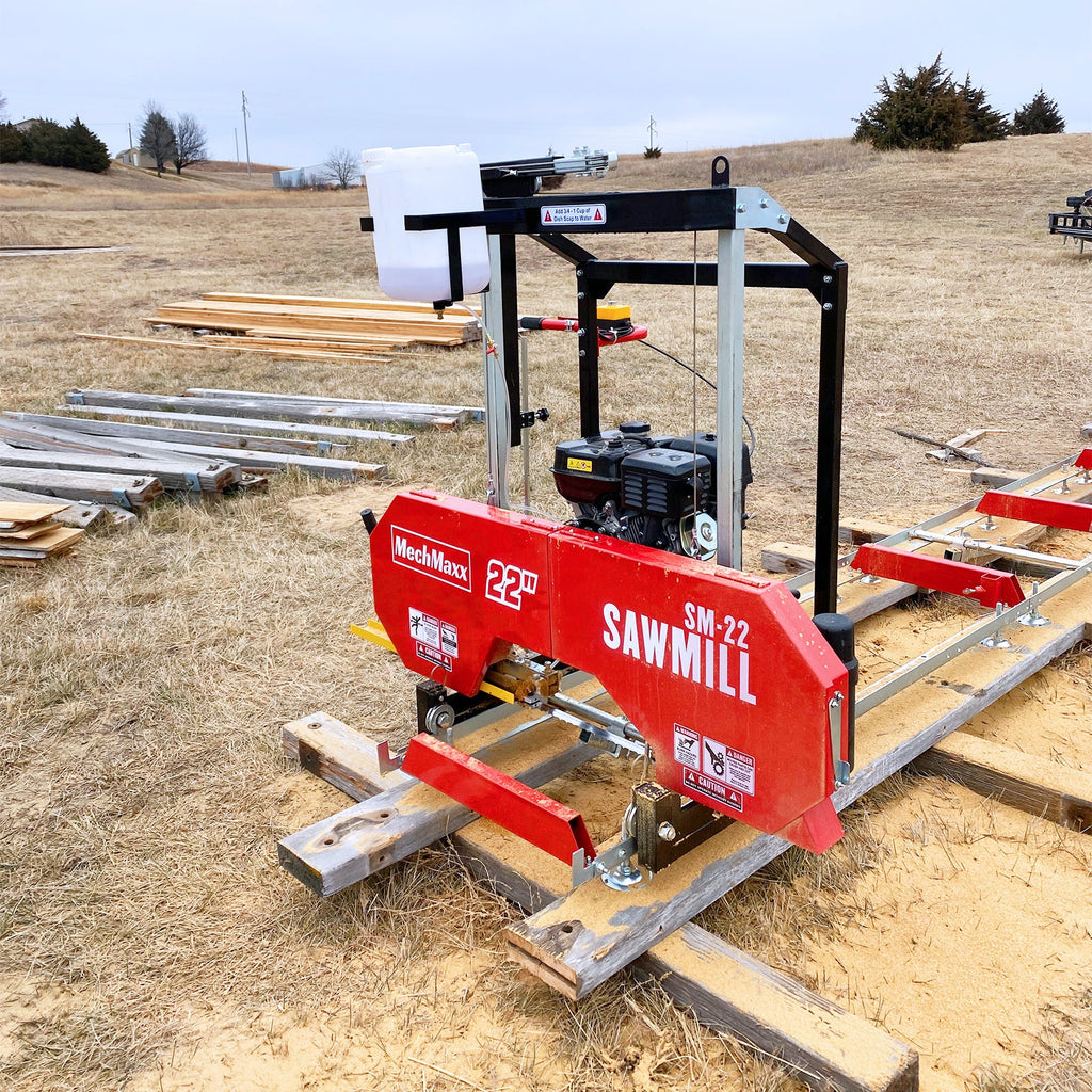 3-Point PTO Stump Grinder & 22" Portable Sawmill Bundle, SG24&SM22