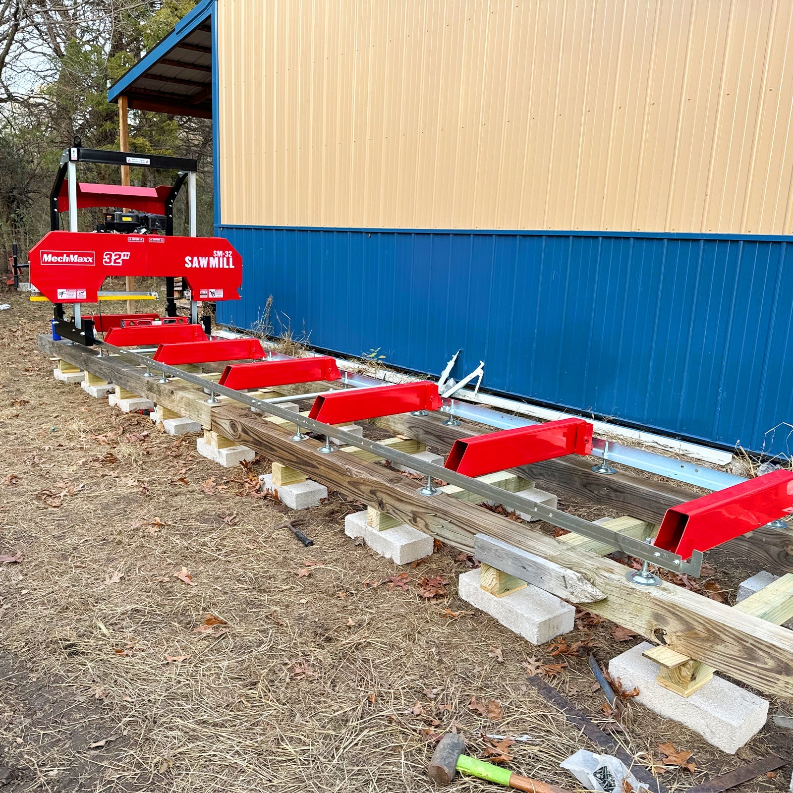 32" Portable Sawmill & 34 Ton Kinetic Log Splitter Bundle