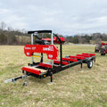 MechMaxx 36" MAX Portable Sawmill,  25HP 688cc HONDA GX690 V-Twin Engine,  35" Board Width,  20' Track Length ( 10 x Blades Included ) SM36HMAX
