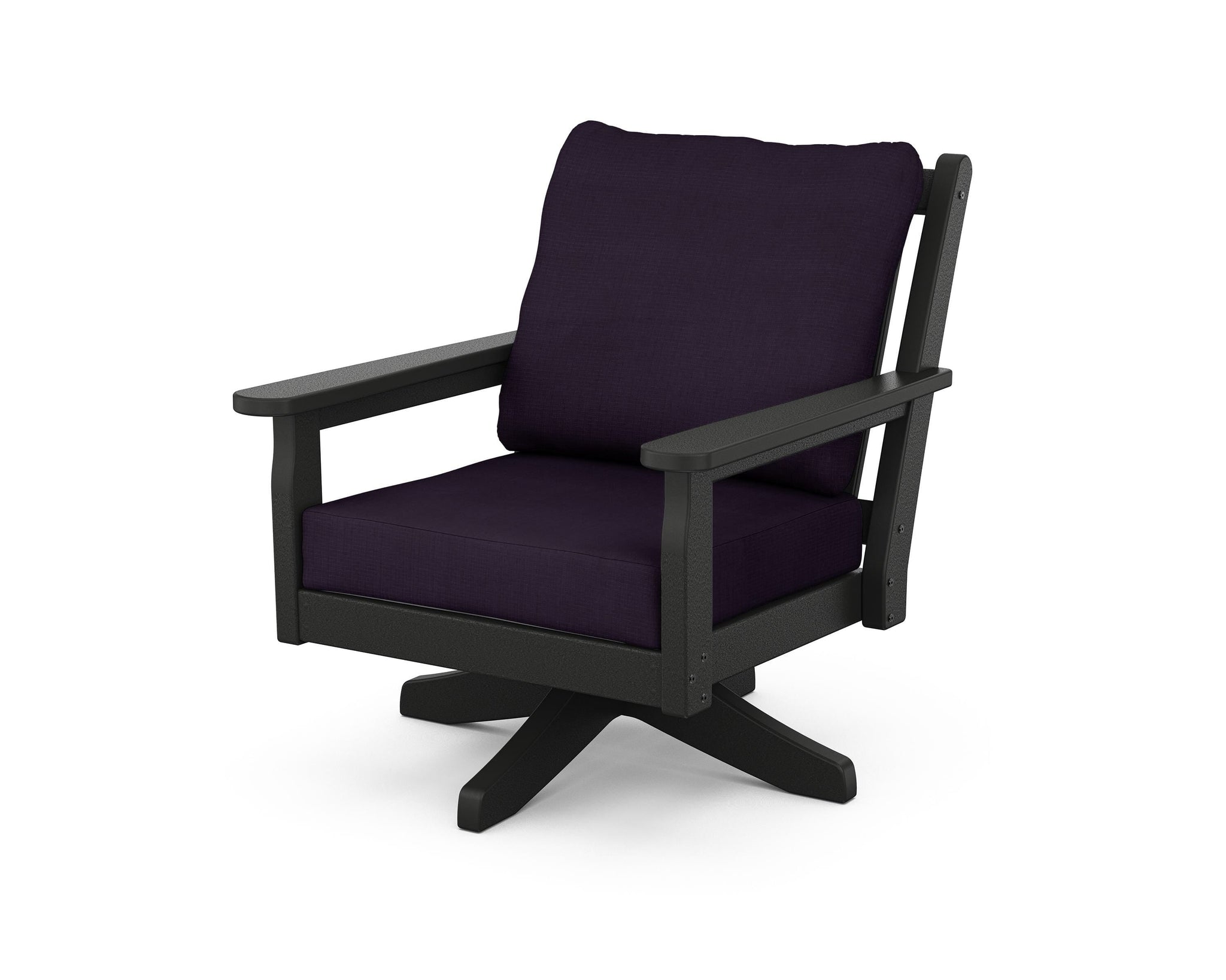 Chippendale Deep Seating Swivel Chair