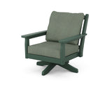 Chippendale Deep Seating Swivel Chair