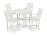 Wovendale 5-Piece Farmhouse Counter Set with Trestle Legs