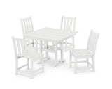 Traditional Garden Side Chair 5-Piece Farmhouse Dining Set