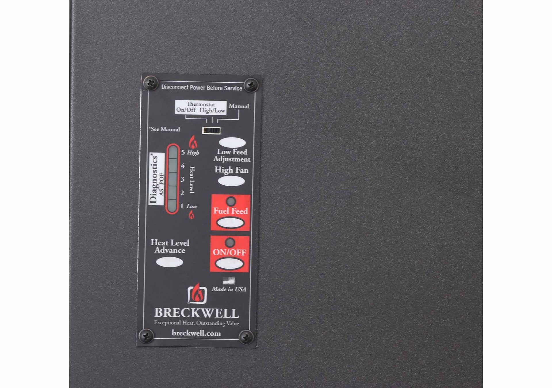Breckwell SP1000 Big E Pellet Stove with 120CFM Blower 400-2,200 Sq. Ft 47,000 BTUs Scratch and Dent