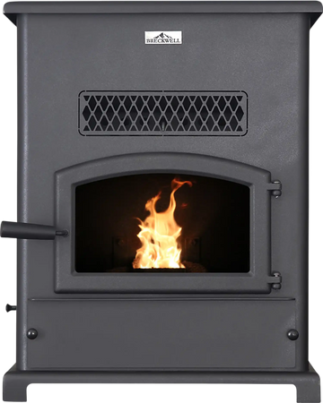 Breckwell SP1000 Big E Pellet Stove with 120CFM Blower 400-2,200 Sq. Ft 47,000 BTUs Scratch and Dent