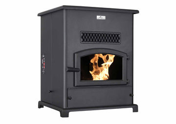 Breckwell SP1000 Big E Pellet Stove with 120CFM Blower 400-2,200 Sq. Ft 47,000 BTUs Scratch and Dent