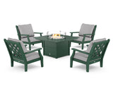 Wovendale 5-Piece Deep Seating Set with Fire Pit Table