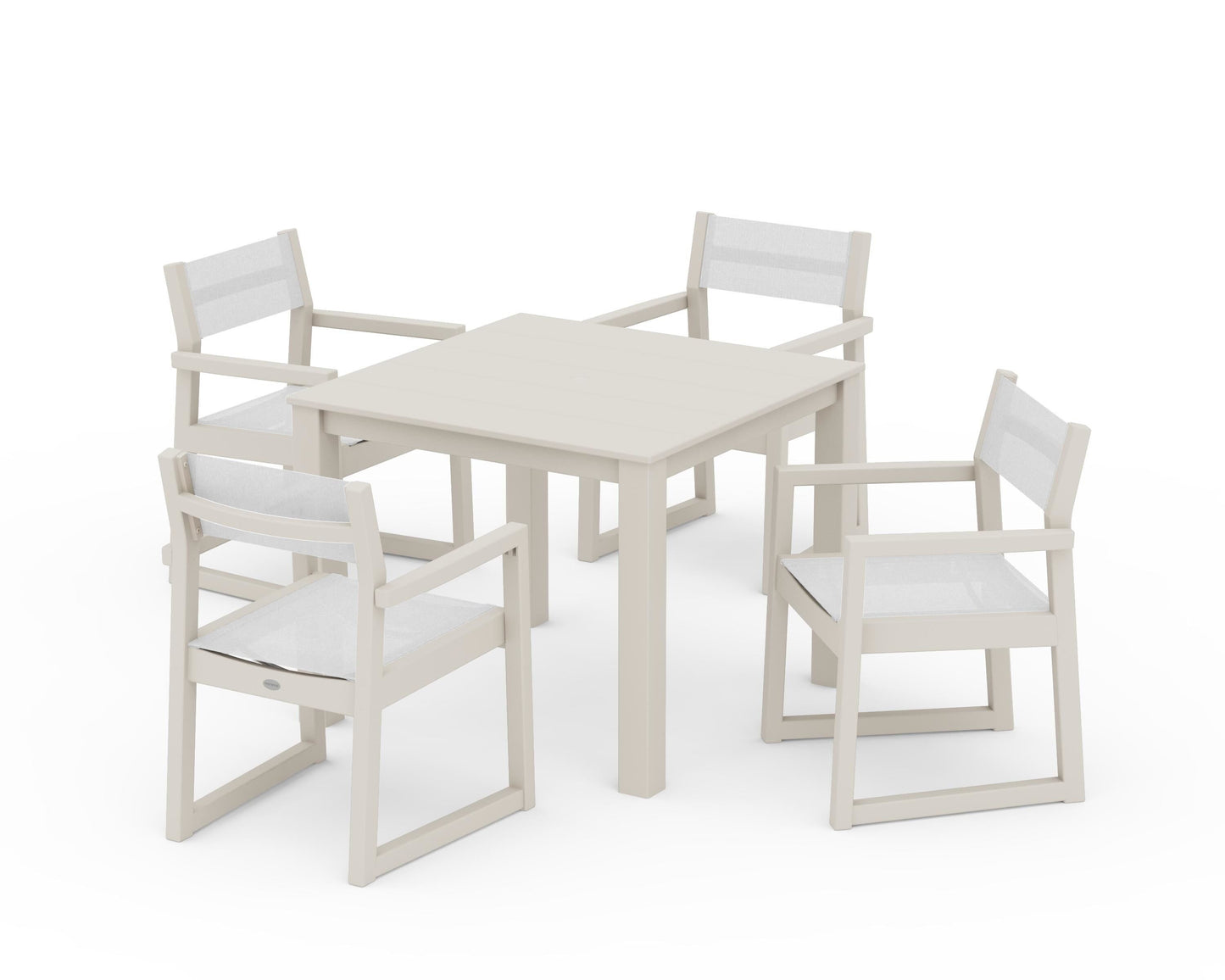 EDGE Sling Arm Chair 5-Piece Parsons Dining Set