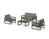 EDGE Sectional 4-Piece Deep Seating Set with Loveseat