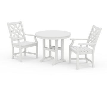Wovendale 3-Piece Farmhouse Dining Set