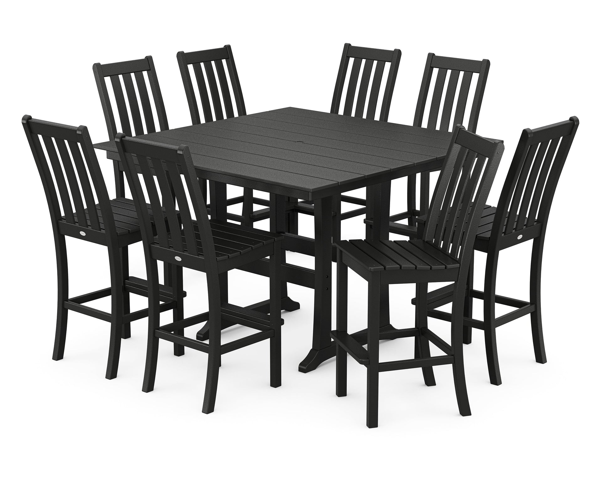 Vineyard 9-Piece Farmhouse Trestle Bar Set