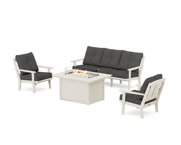 Mission Deep Seating Fire Pit Table Set