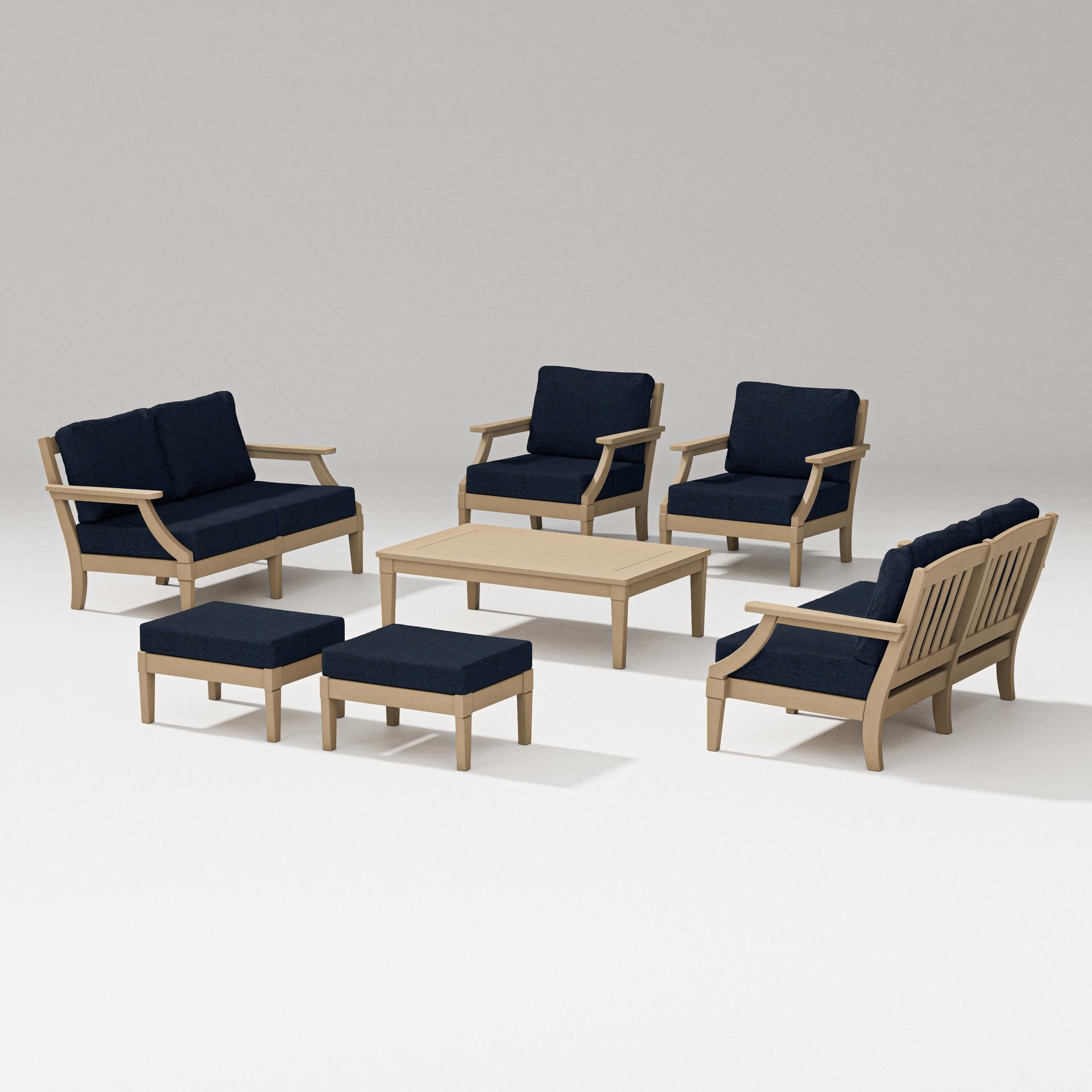 Estate 7-Piece Lounge Loveseat Set
