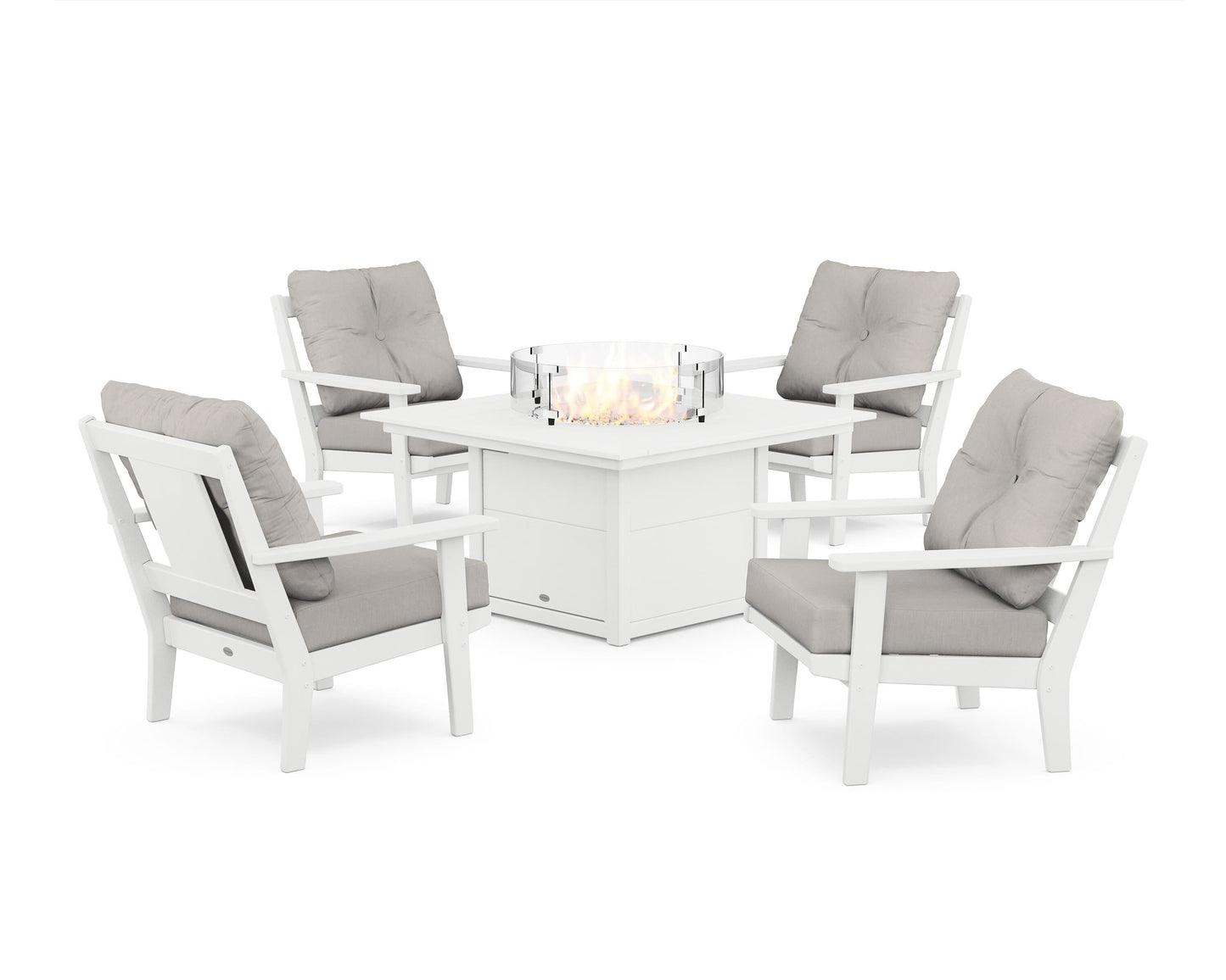 Prairie 5-Piece Deep Seating Set with Fire Pit Table