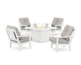 Prairie 5-Piece Deep Seating Set with Fire Pit Table