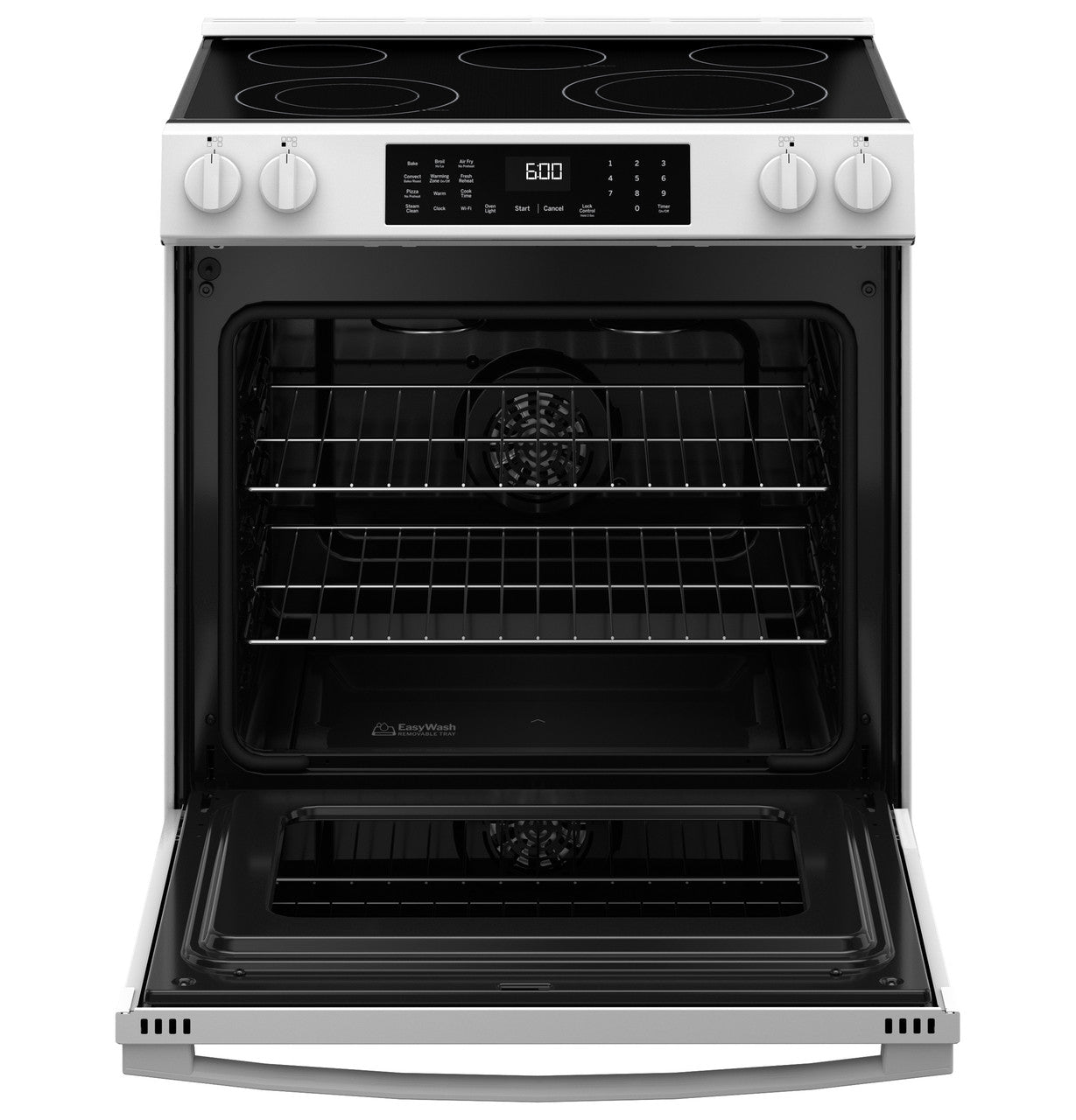 GE® ENERGY STAR® 30" Slide-In Electric Convection Range with No Preheat Air Fry and EasyWash™ Oven Tray