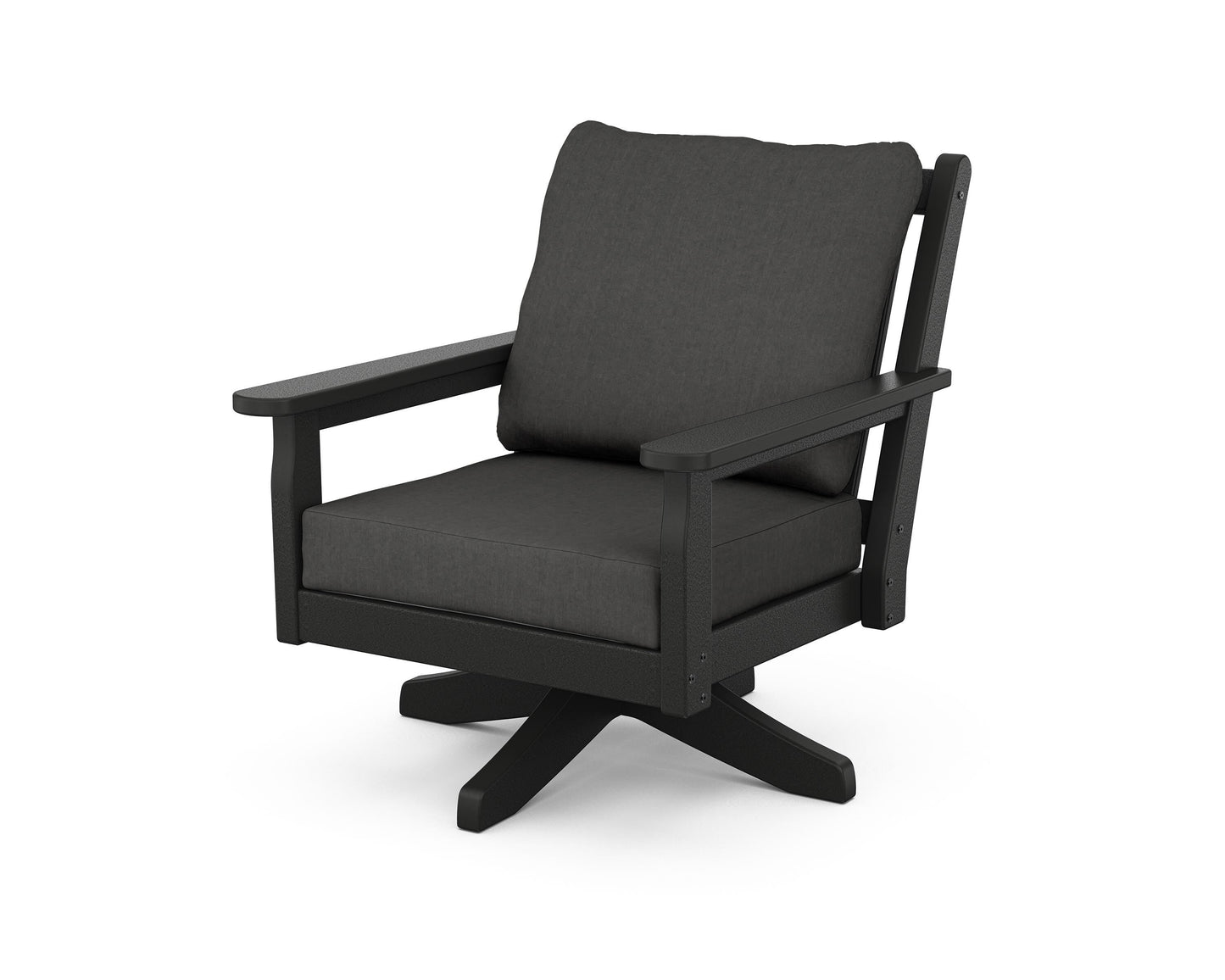 Chippendale Deep Seating Swivel Chair