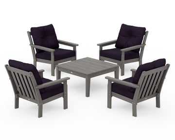 Vineyard 5-Piece Deep Seating Conversation Set