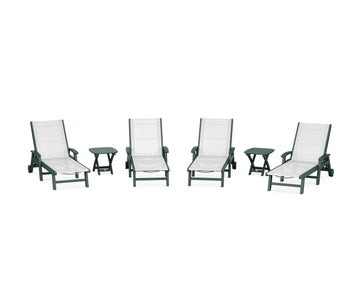 Coastal Chaise 6-Piece Set with Wheels