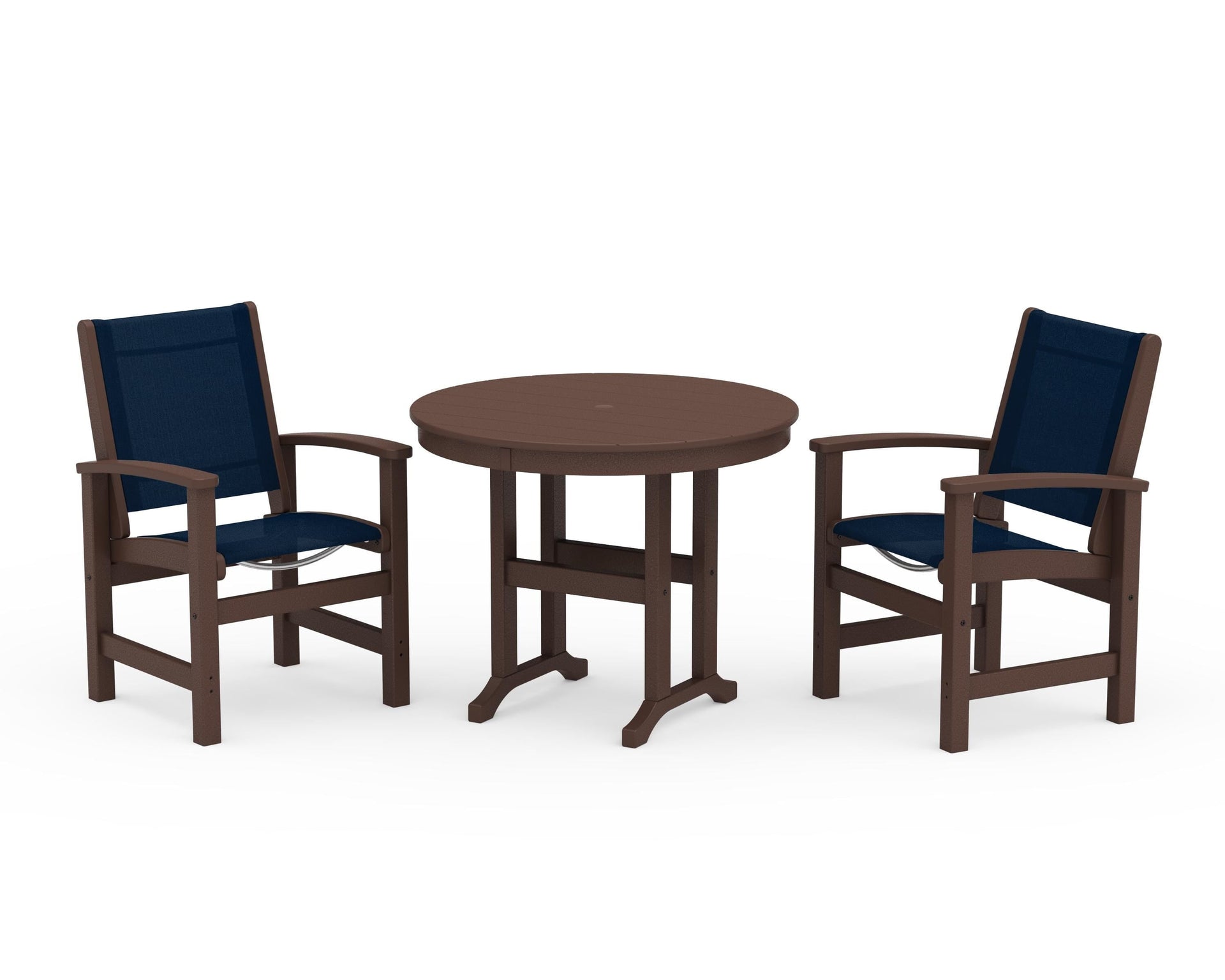 Coastal 3-Piece Round Dining Set