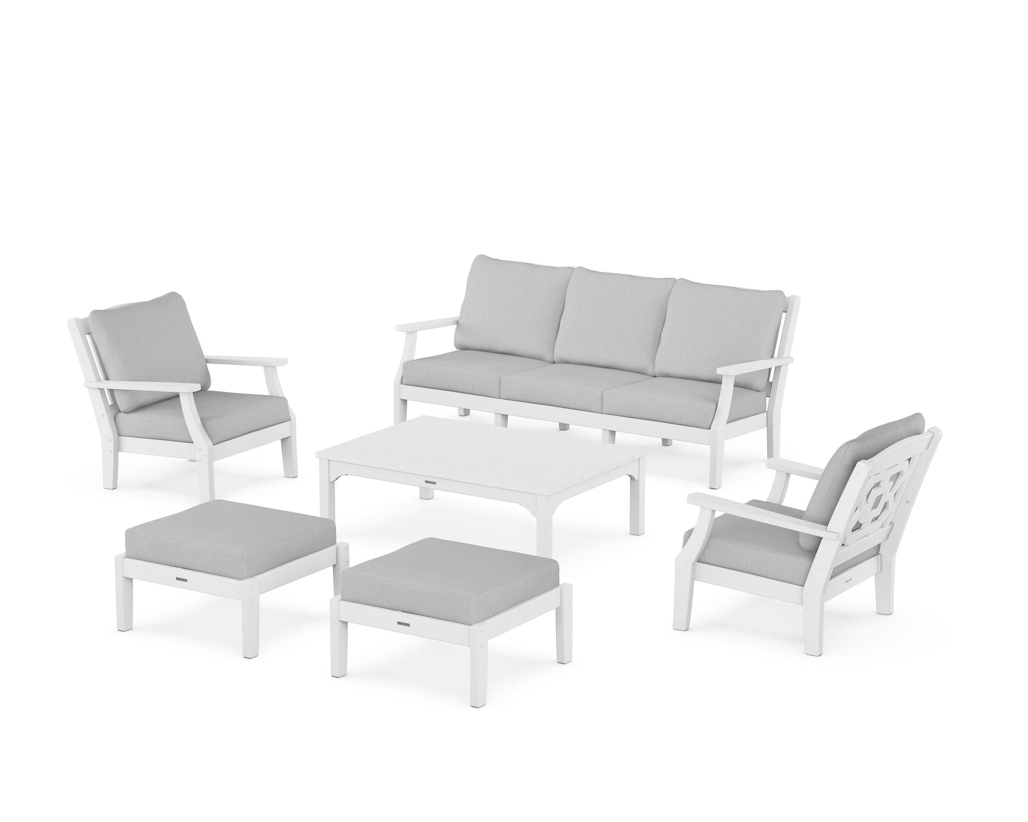 Chinoiserie 6-Piece Lounge Sofa Set
