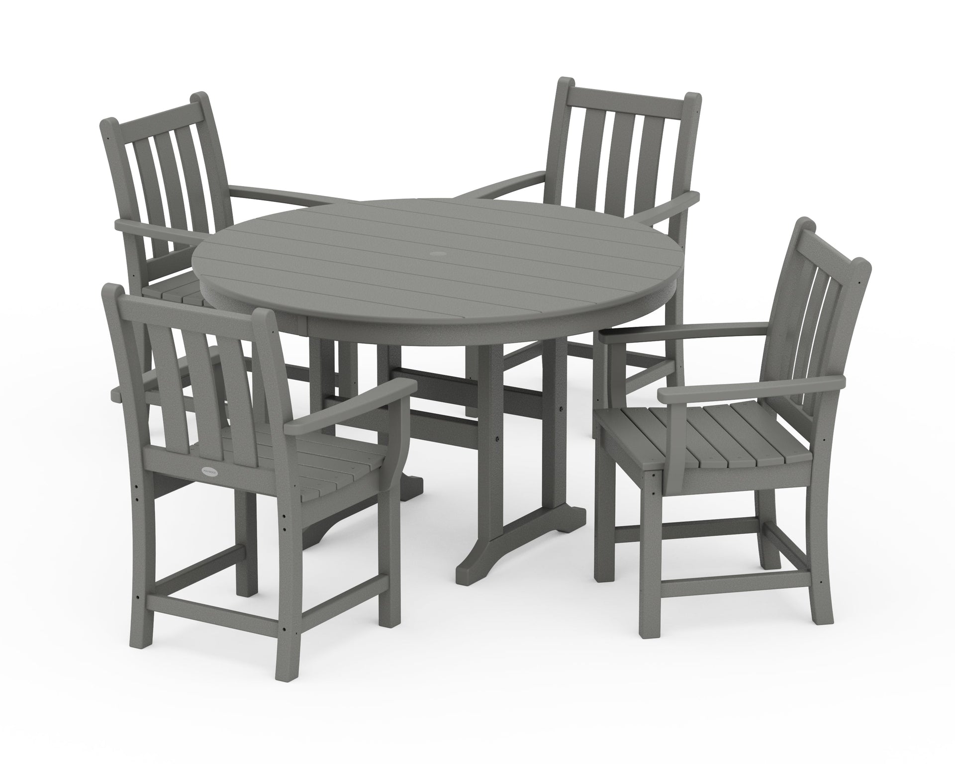 Traditional Garden 5-Piece Round Farmhouse Dining Set