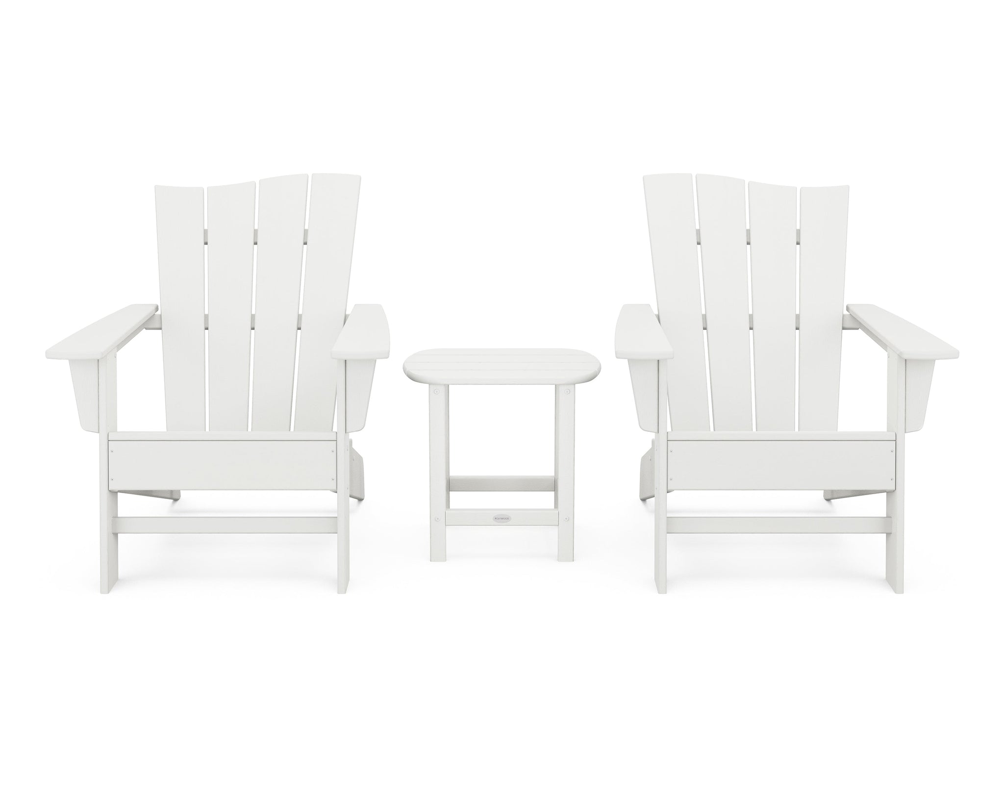 Wave 3-Piece Adirondack Chair Set