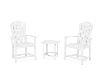 Palm Coast 3-Piece Upright Adirondack Chair Set