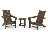 Modern 3-Piece Adirondack Set with Long Island 18" Side Table