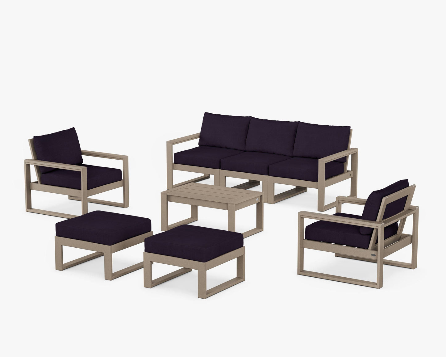 EDGE Sectional 8-Piece Lounge Sofa Set