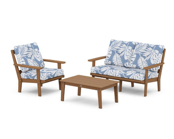 Oxford 3-Piece Deep Seating Set with Loveseat