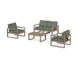 EDGE Sectional 4-Piece Deep Seating Set with Loveseat