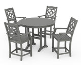 Chinoiserie 5-Piece Round Counter Set
