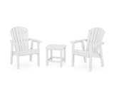 Seashell 3-Piece Upright Adirondack Chair Set