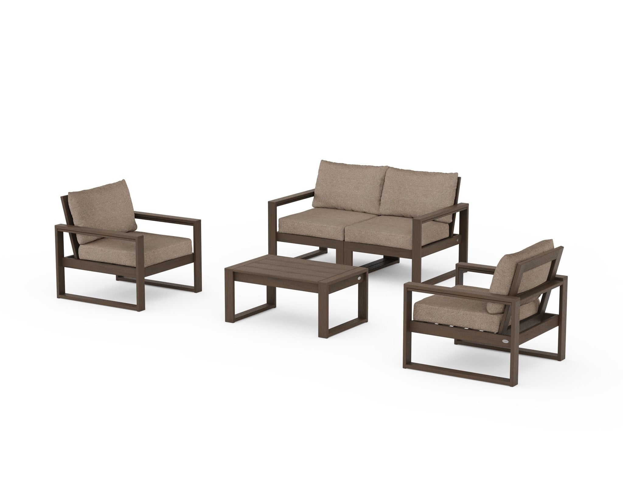 EDGE Sectional 4-Piece Deep Seating Set with Loveseat