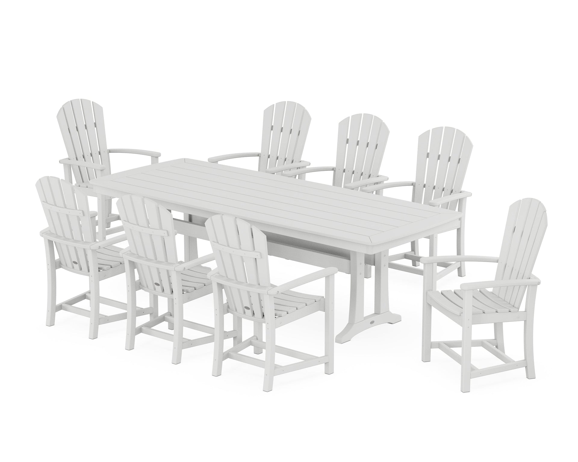 Palm Coast 9-Piece Dining Set with Trestle Legs