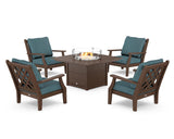 Wovendale 5-Piece Deep Seating Set with Fire Pit Table