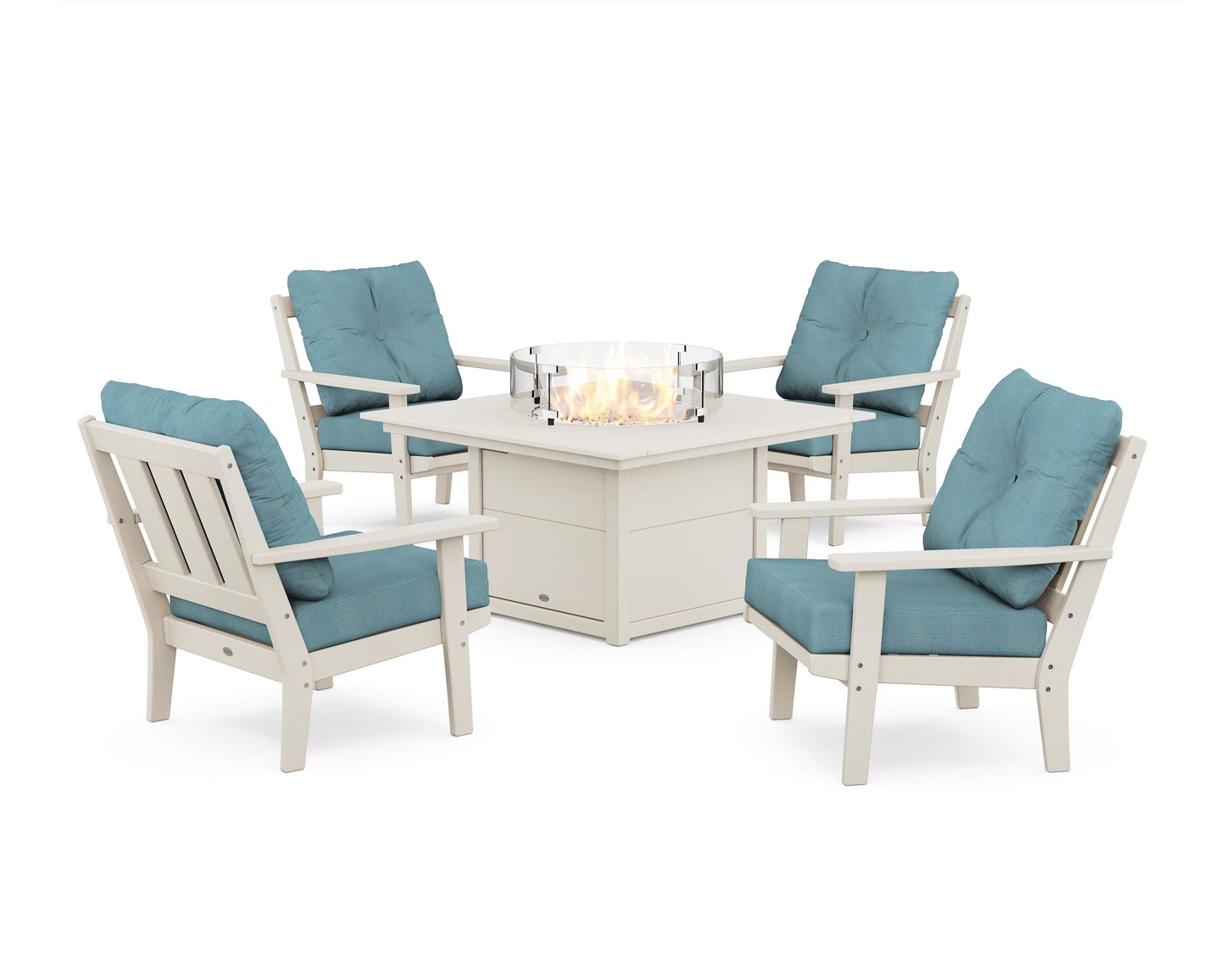 Oxford 5-Piece Deep Seating Set with Fire Pit Table