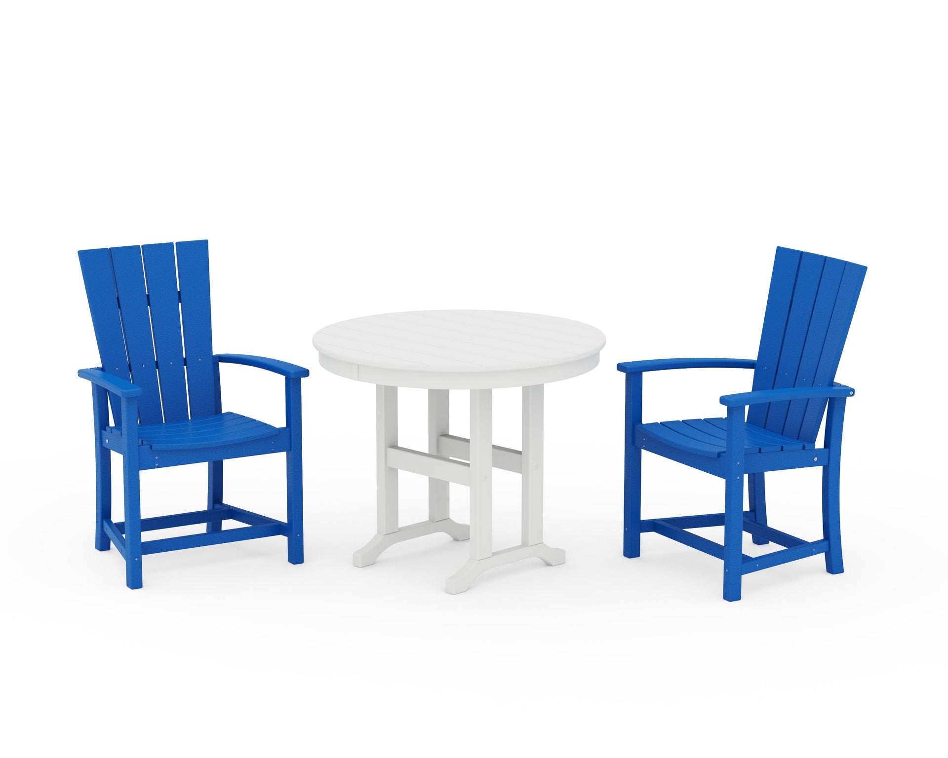 Quattro 3-Piece Round Farmhouse Dining Set