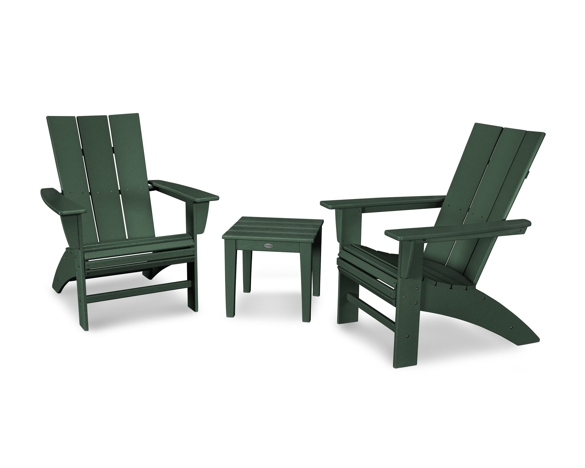 Modern 3-Piece Curveback  Adirondack Set